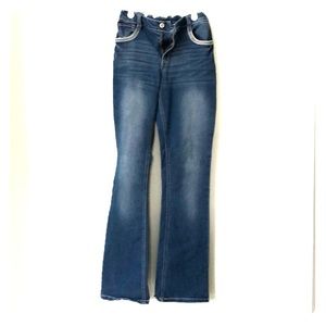 Girls Faded glory, adjustable waist jeans